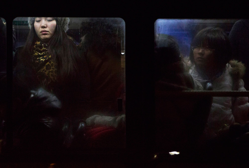 《堵車中的等待》鄭萍萍作品