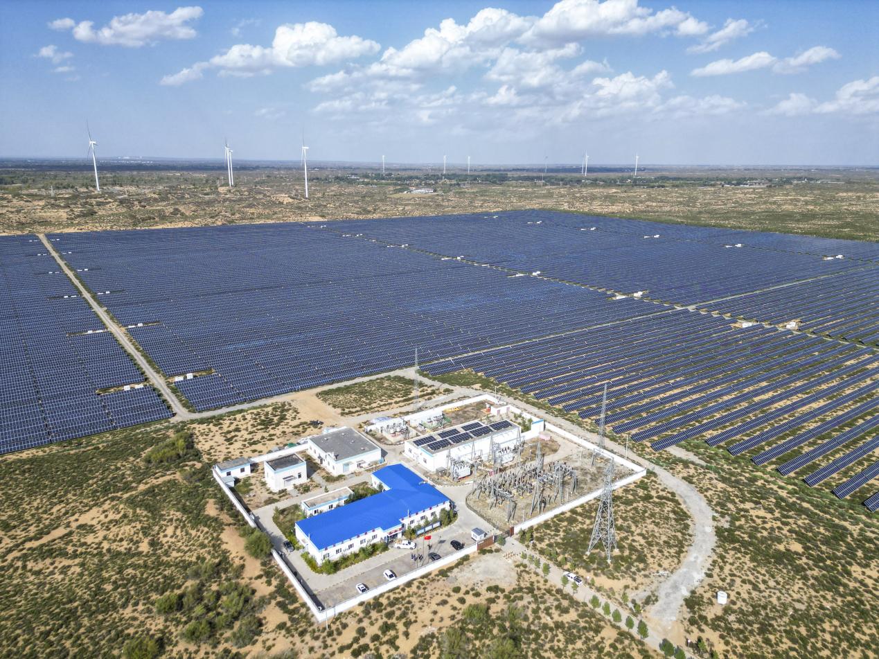 陜西華電新能源發電有限公司小壕兔光伏電站。王劍攝