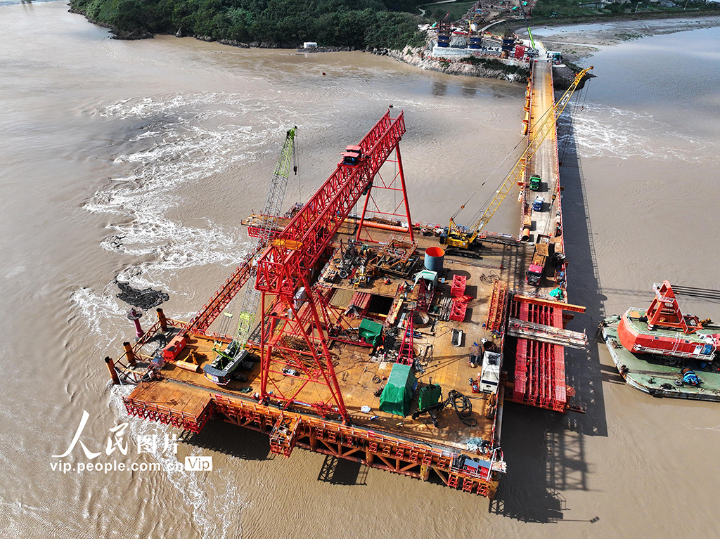 浙江舟山：富翅門公鐵兩用大橋建設有序推進【3】