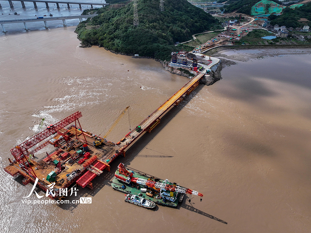 浙江舟山：富翅門公鐵兩用大橋建設有序推進【6】