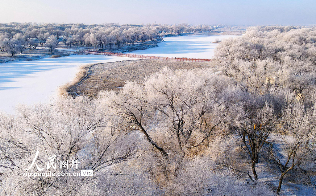 內蒙古呼和浩特：霧凇美景 宛若仙境【9】