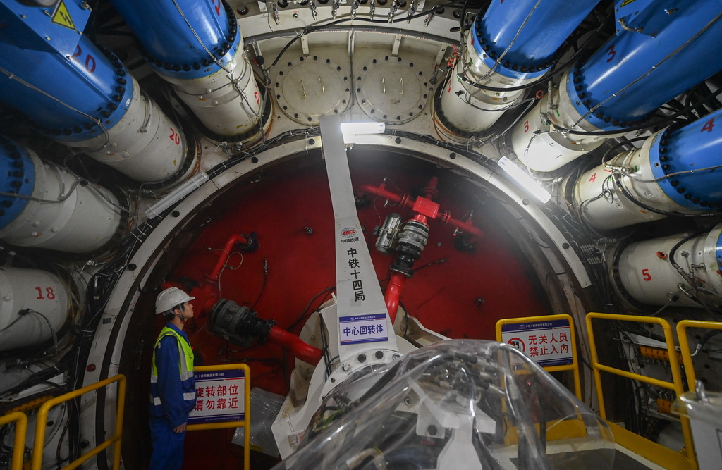 浙江：甬舟鐵路金塘海底隧道掘進持續推進