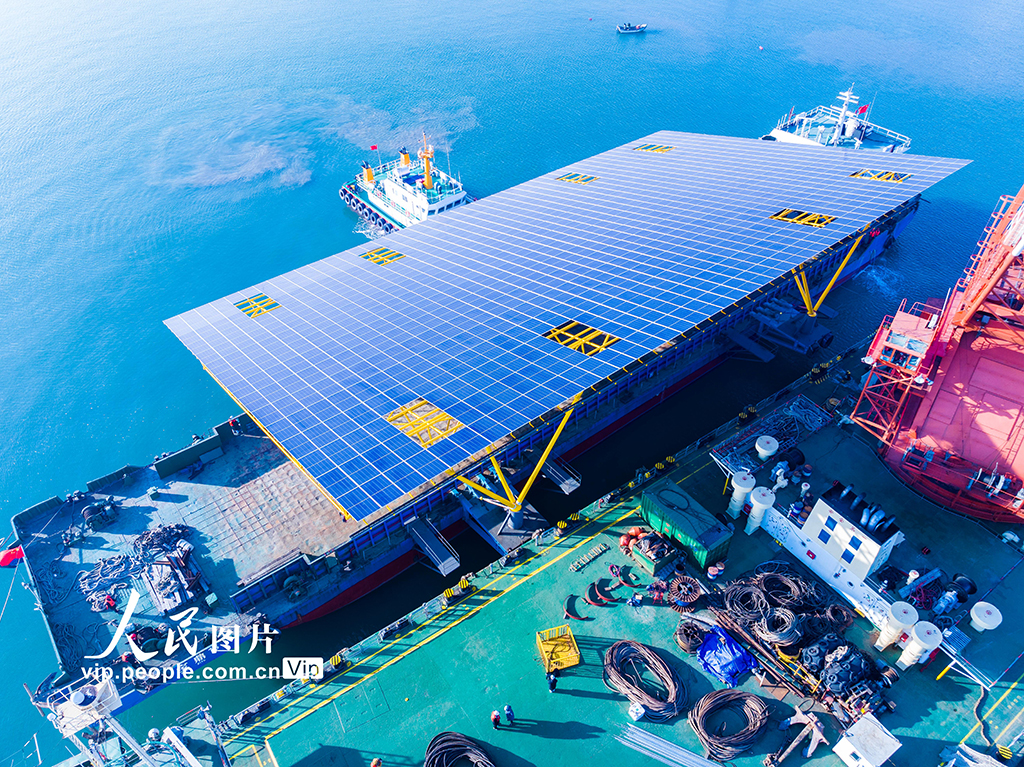 山東青島：中國開放海域最大漁光互補示范類項目啟動海上安裝【3】