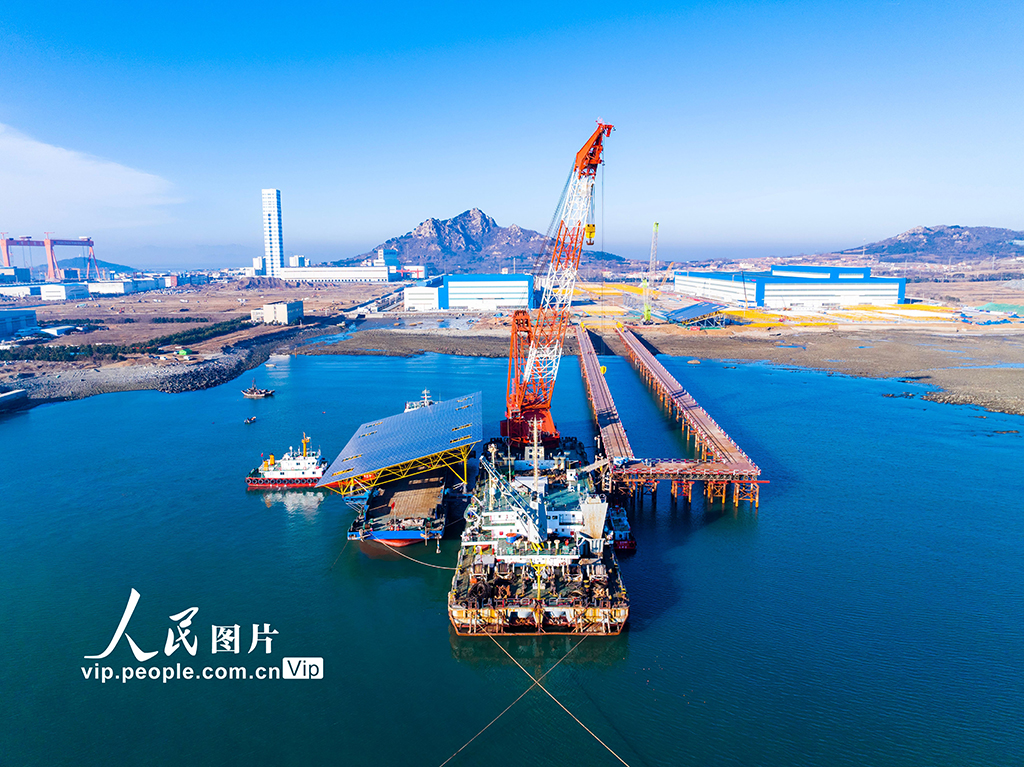 山東青島：中國開放海域最大漁光互補示范類項目啟動海上安裝【5】