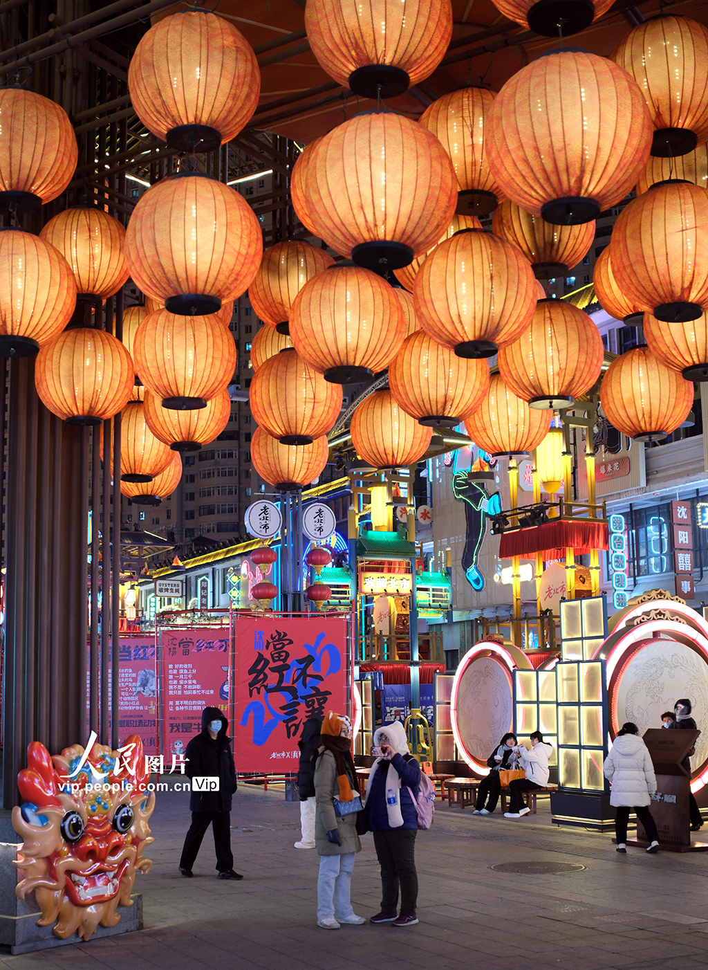 遼寧沈陽：老北市景區張燈結彩迎客來【3】