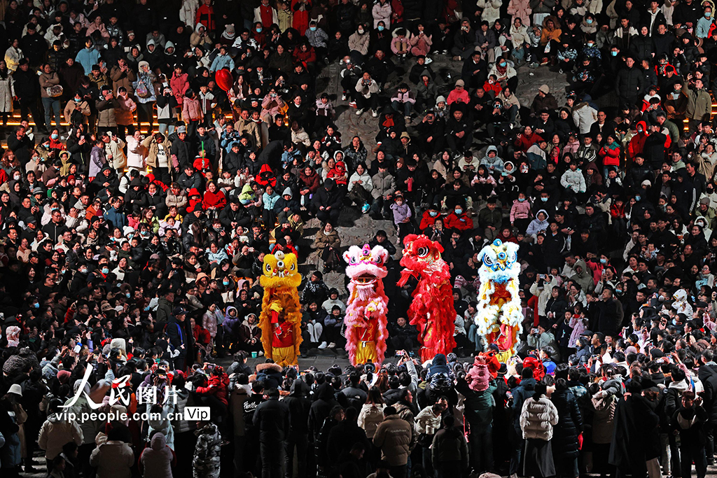 山東郯城：文旅融合點亮春節“夜經濟”