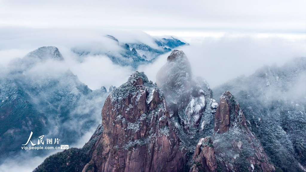 安徽池州：冬日云海美如畫