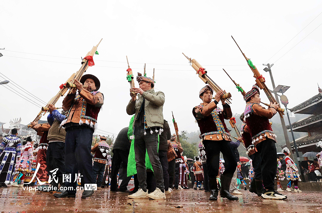 廣西融安：苗寨蘆笙踩蹚慶新春【2】