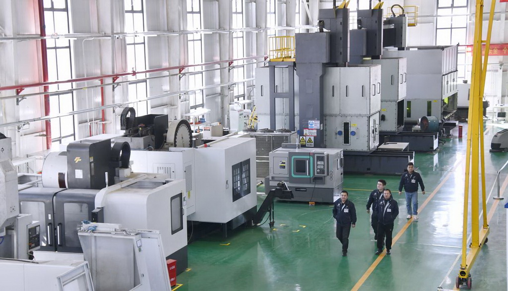 這是2月8日拍攝的位于北京市大興區亦莊鎮的高科技企業中航天地激光科技有限公司生產車間。