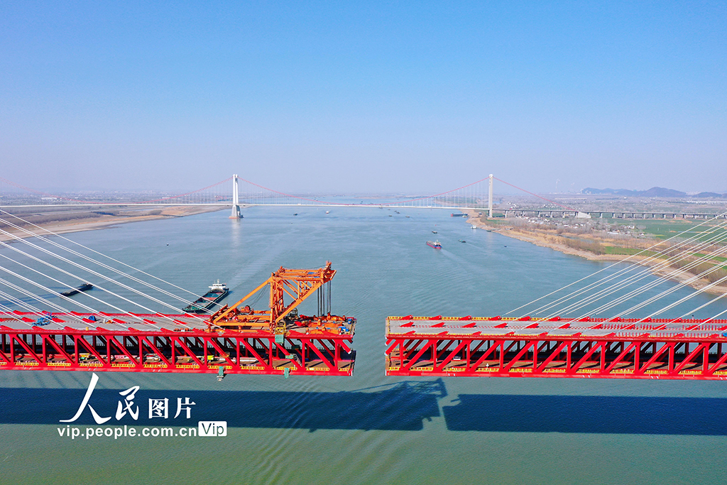 安徽：馬鞍山公鐵兩用長江大橋建設有序推進【2】