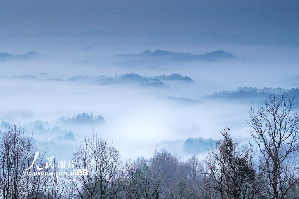 安徽休寧：鄉村云海 【2】