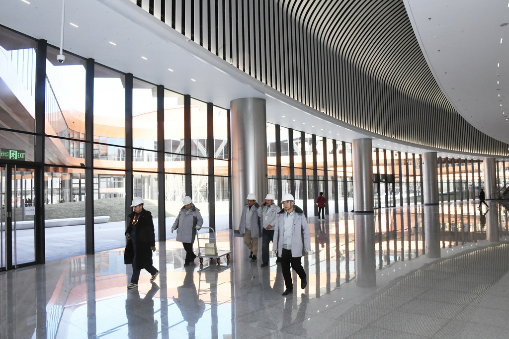 2月19日拍攝的首都國際會展中心內景。新華社記者 任超 攝