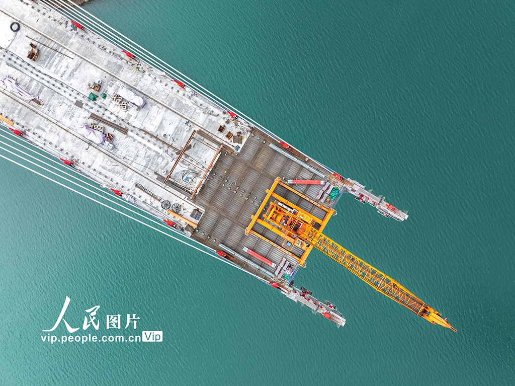 云南綏江：新市金沙江特大橋建設正酣【4】