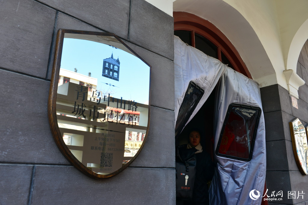 青島市南區的街景街貌。