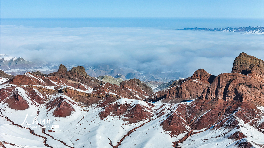 新疆呼圖壁：百里丹霞現云海景觀【7】