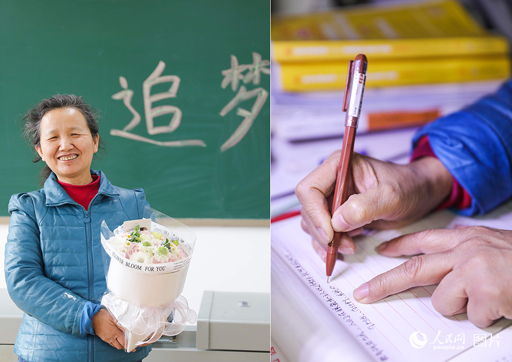 “70”后大學生張計玲正在備戰研究生考試復試。人民網記者 王帆攝 