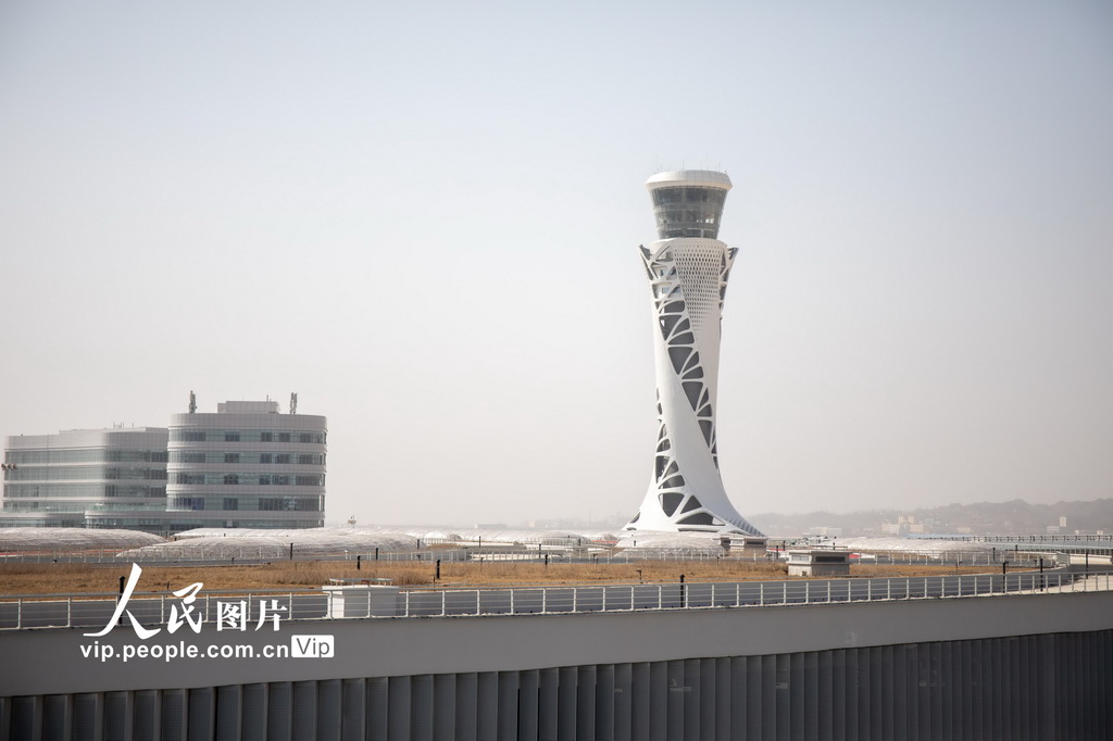 3月9日，蘭州中川國際機場T3航站樓塔臺。