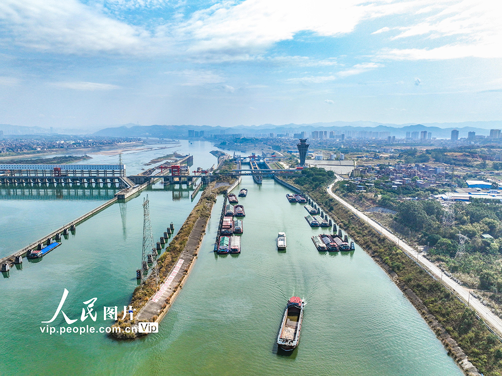廣西梧州：長洲水利樞紐航運忙【3】