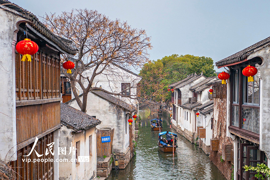 江蘇昆山：周莊古鎮春色美