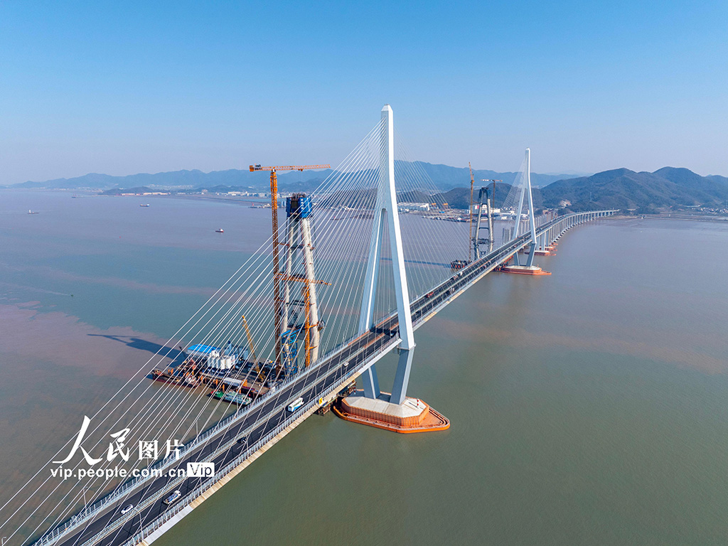 浙江寧波：象山港跨海大橋建設有序推進【4】