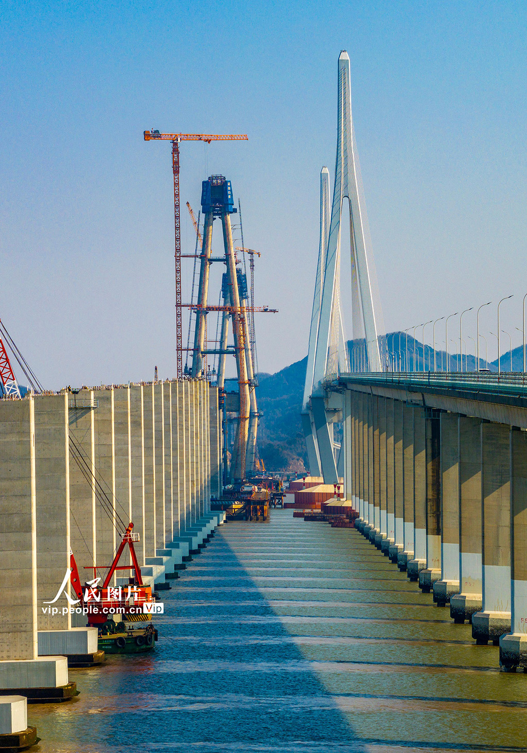 浙江寧波：象山港跨海大橋建設有序推進【5】