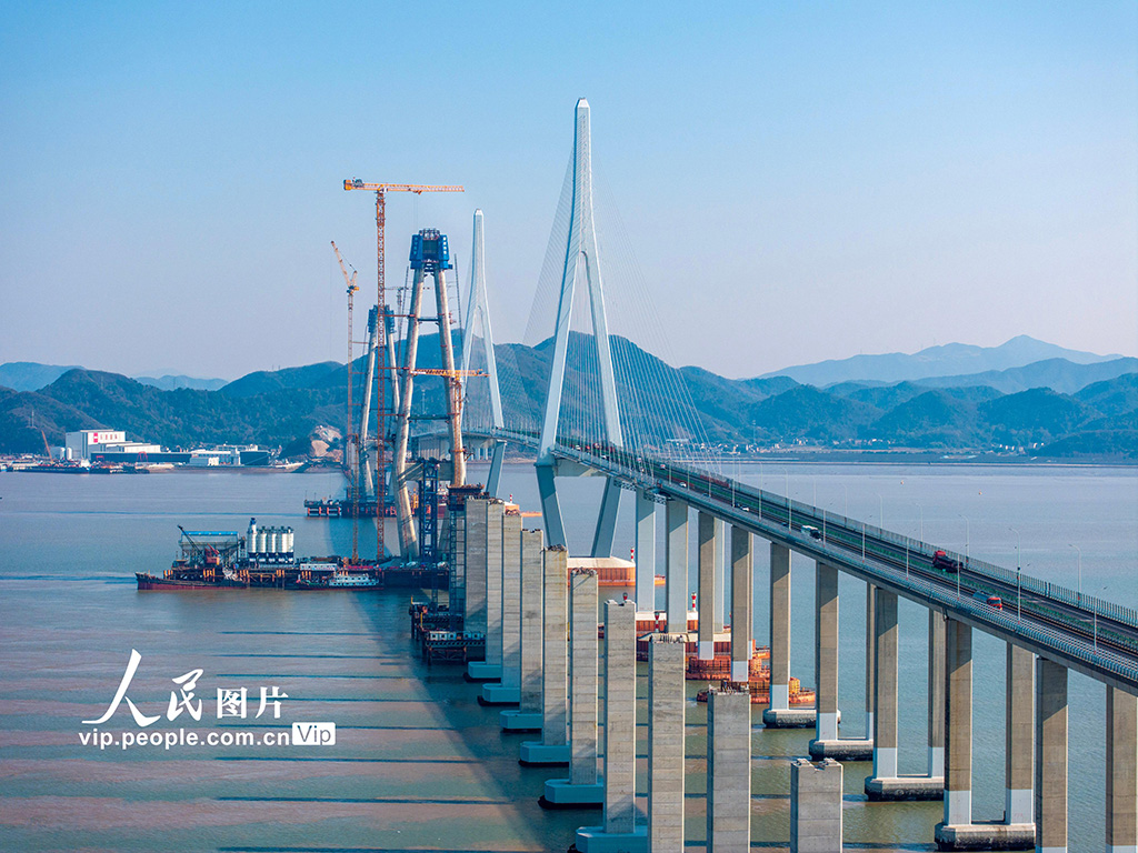 浙江寧波：象山港跨海大橋建設有序推進