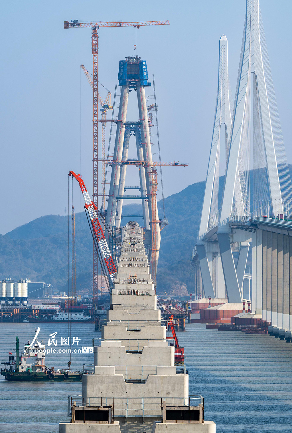 浙江寧波：象山港跨海大橋建設有序推進【6】