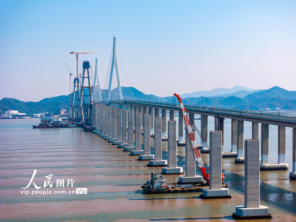 浙江寧波：象山港跨海大橋建設有序推進【7】