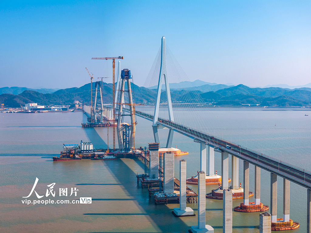 浙江寧波：象山港跨海大橋建設有序推進【8】