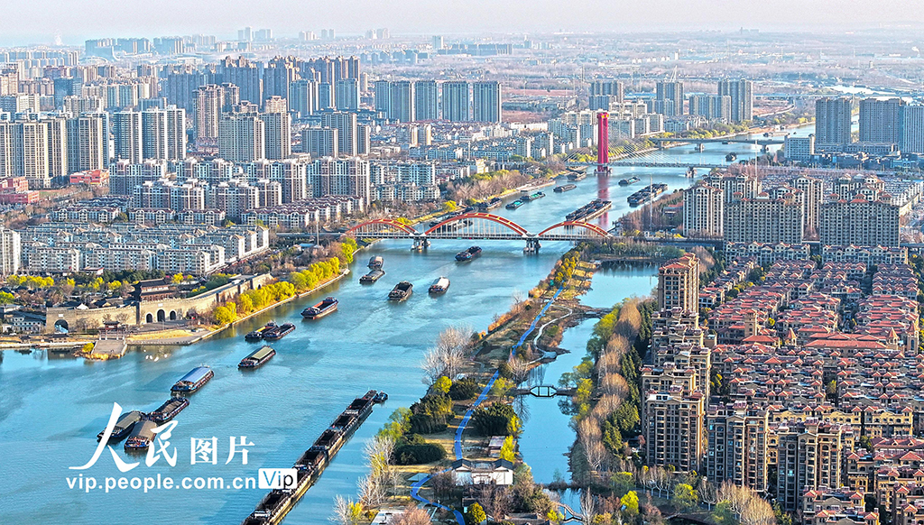 江蘇宿遷：京杭大運河運輸忙【2】