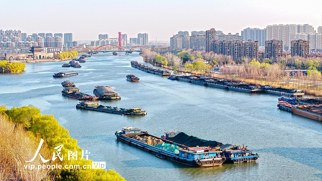 江蘇宿遷：京杭大運河運輸忙【6】