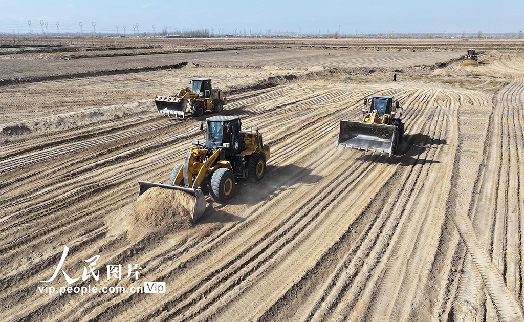 甘肅民樂：高標準農田建設正酣