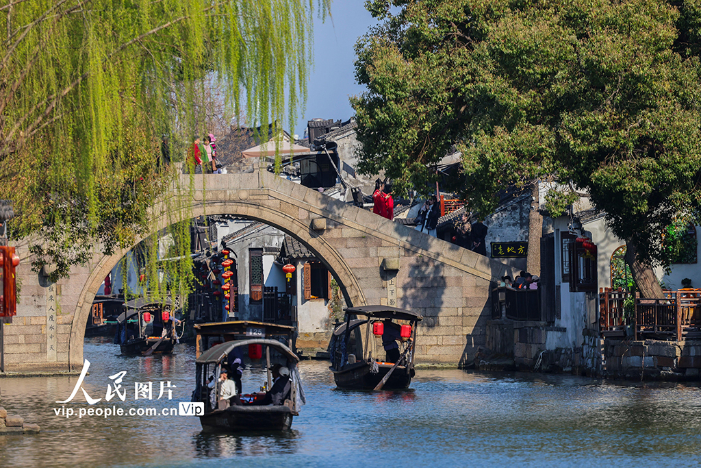 浙江嘉善：西塘古鎮春光美