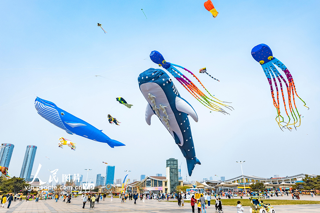 山東日照：陽光海岸放飛風箏樂享假期【2】