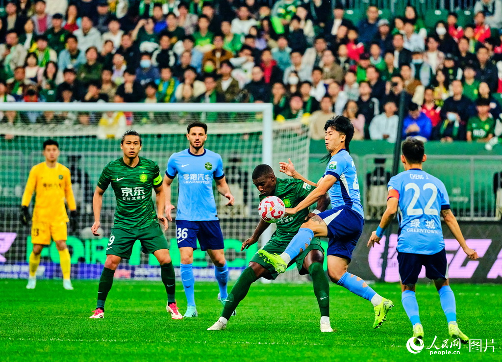 中超聯賽：北京國安2比0勝浙江綠城