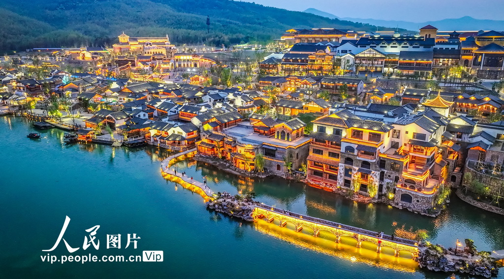 江蘇宜興:窯湖小鎮夜色迷人【4】