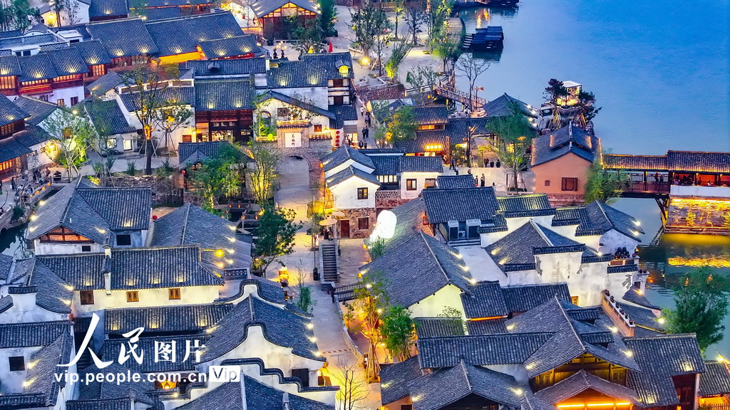 江蘇宜興:窯湖小鎮夜色迷人【5】