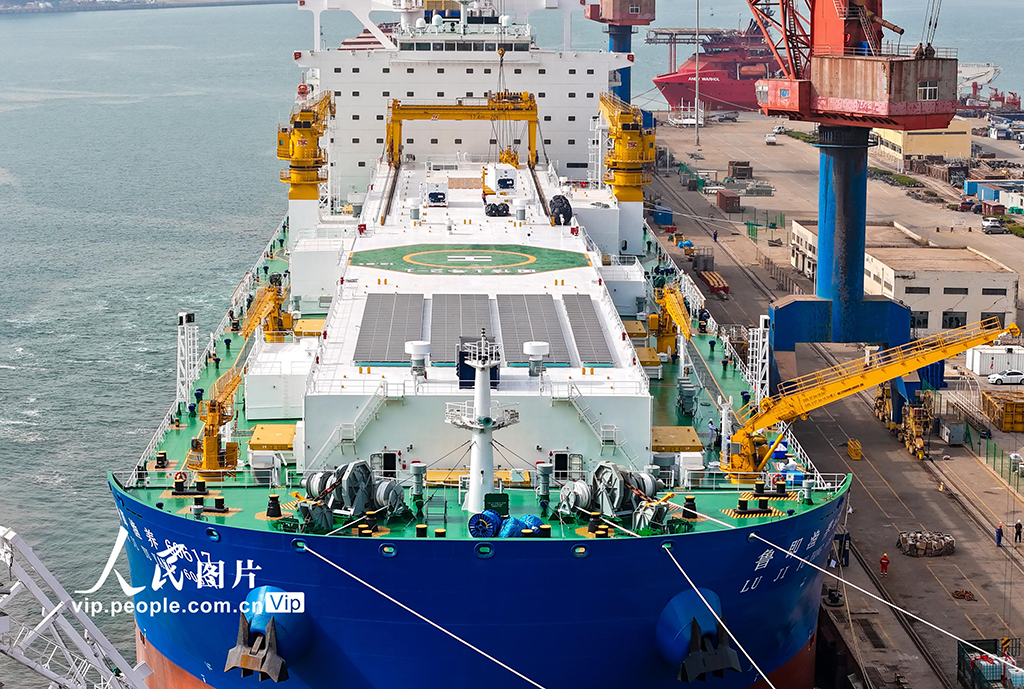 全球首艘15萬噸級智慧漁業養殖工船在山東青島交付運營【4】