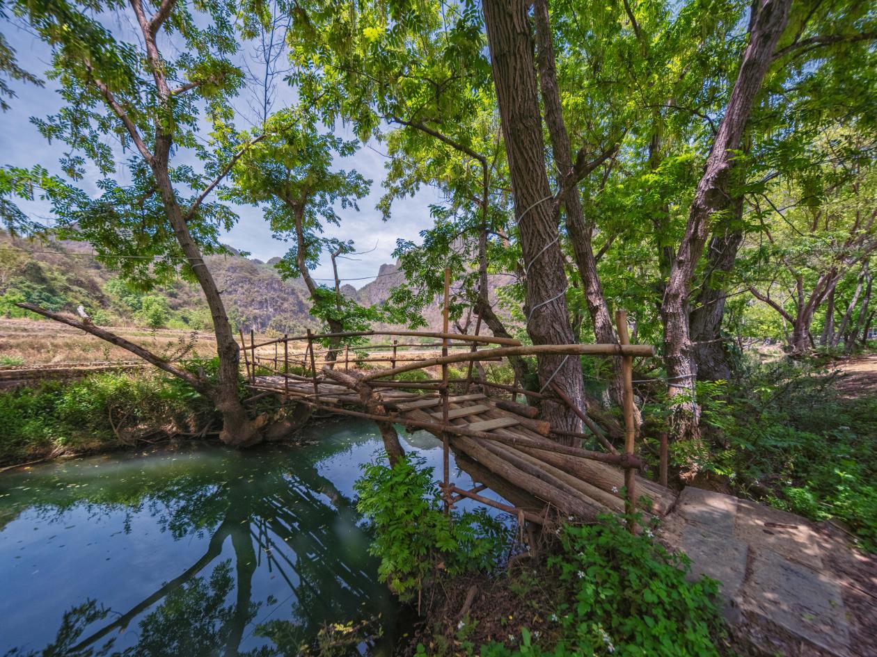 壩美景區一派田園風光。早彥銘攝