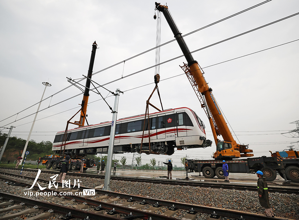 南京跨省地鐵首列車車廂在安徽當涂交付【6】