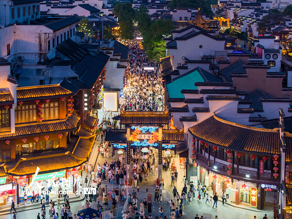 江蘇南京：夫子廟迎來旅游熱