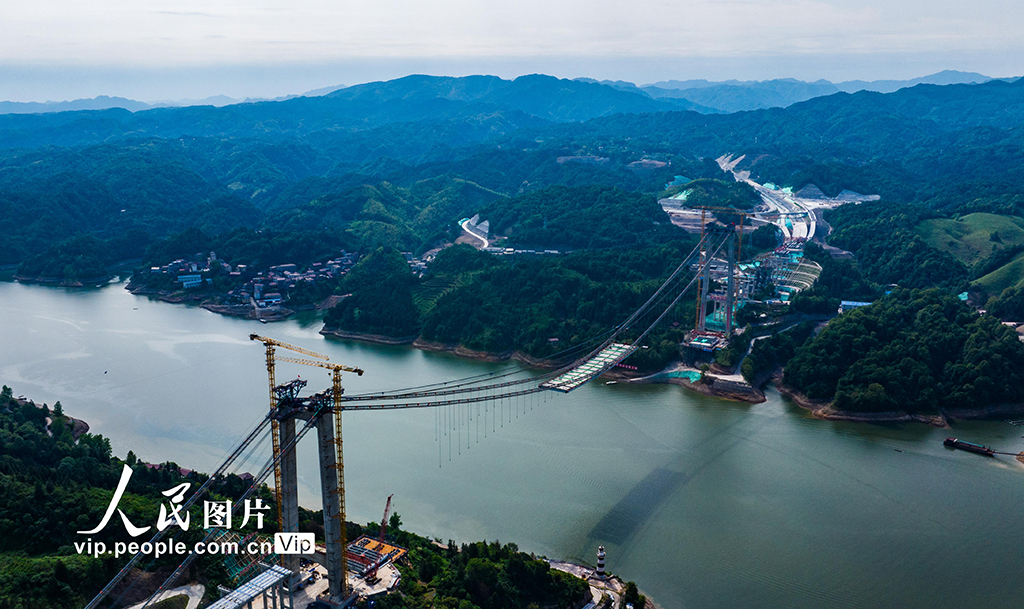 湖南懷化：施工中的洞庭溪沅水特大橋【3】