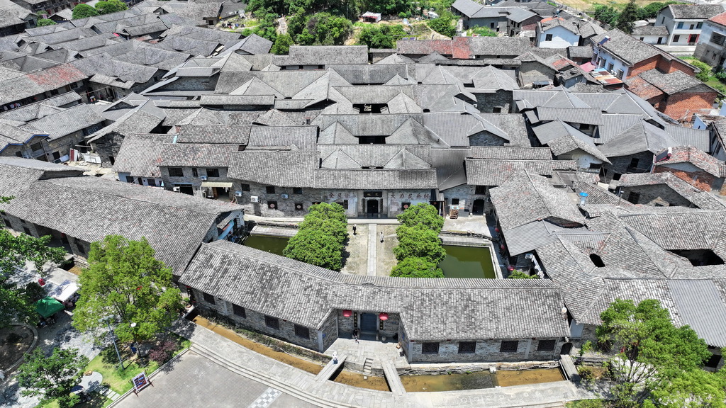 這是5月11日拍攝的張谷英村（無人機照片）。