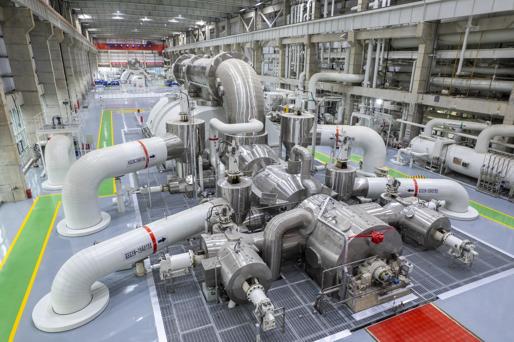 這是5月22日在長安益陽電廠拍攝的6號汽輪發電機組（無人機照片）。