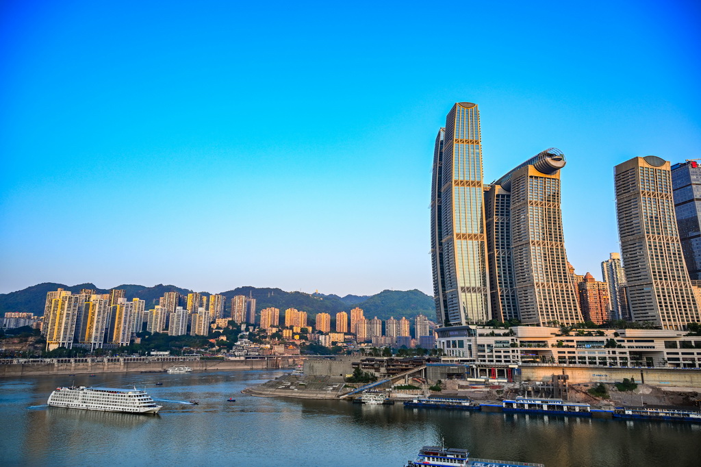 這是5月19日拍攝的重慶城市景象。