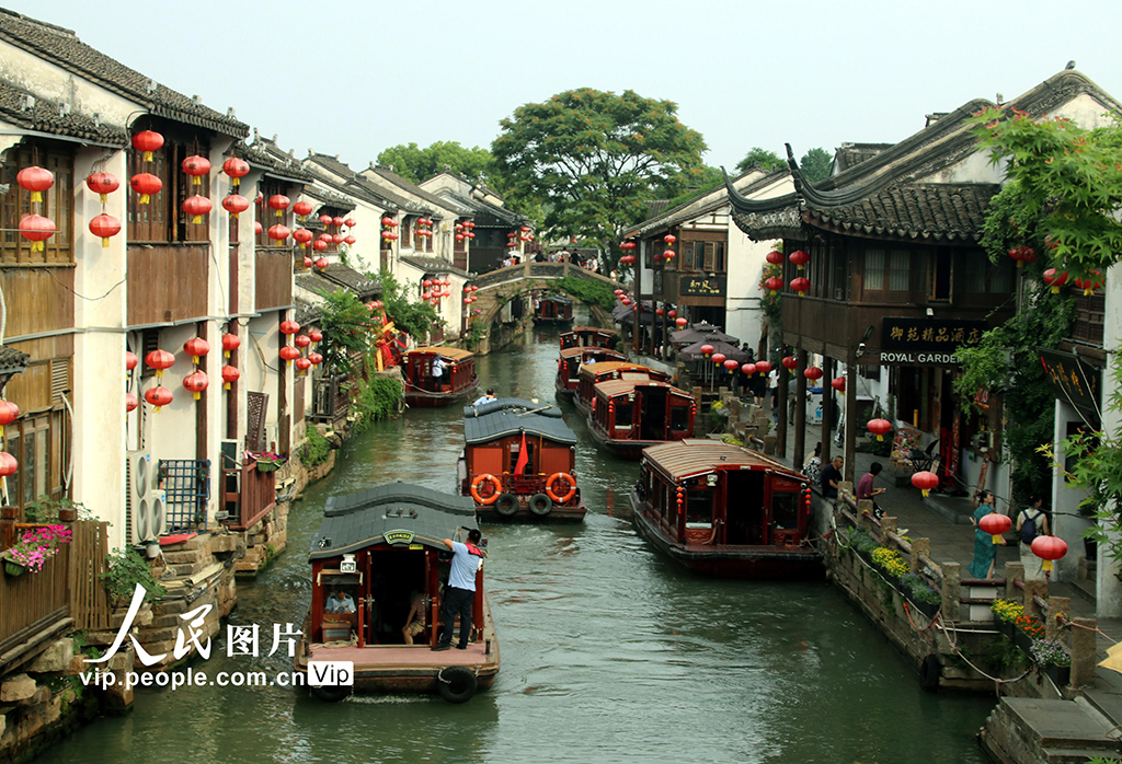 江蘇蘇州:“水上游”為游客夏日添涼意【4】