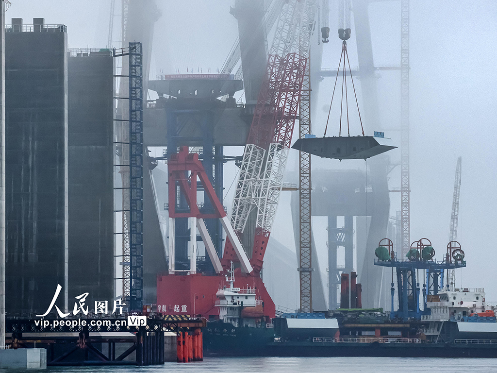 浙江:寧波市域鐵路象山港跨海大橋開始全面架梁【2】