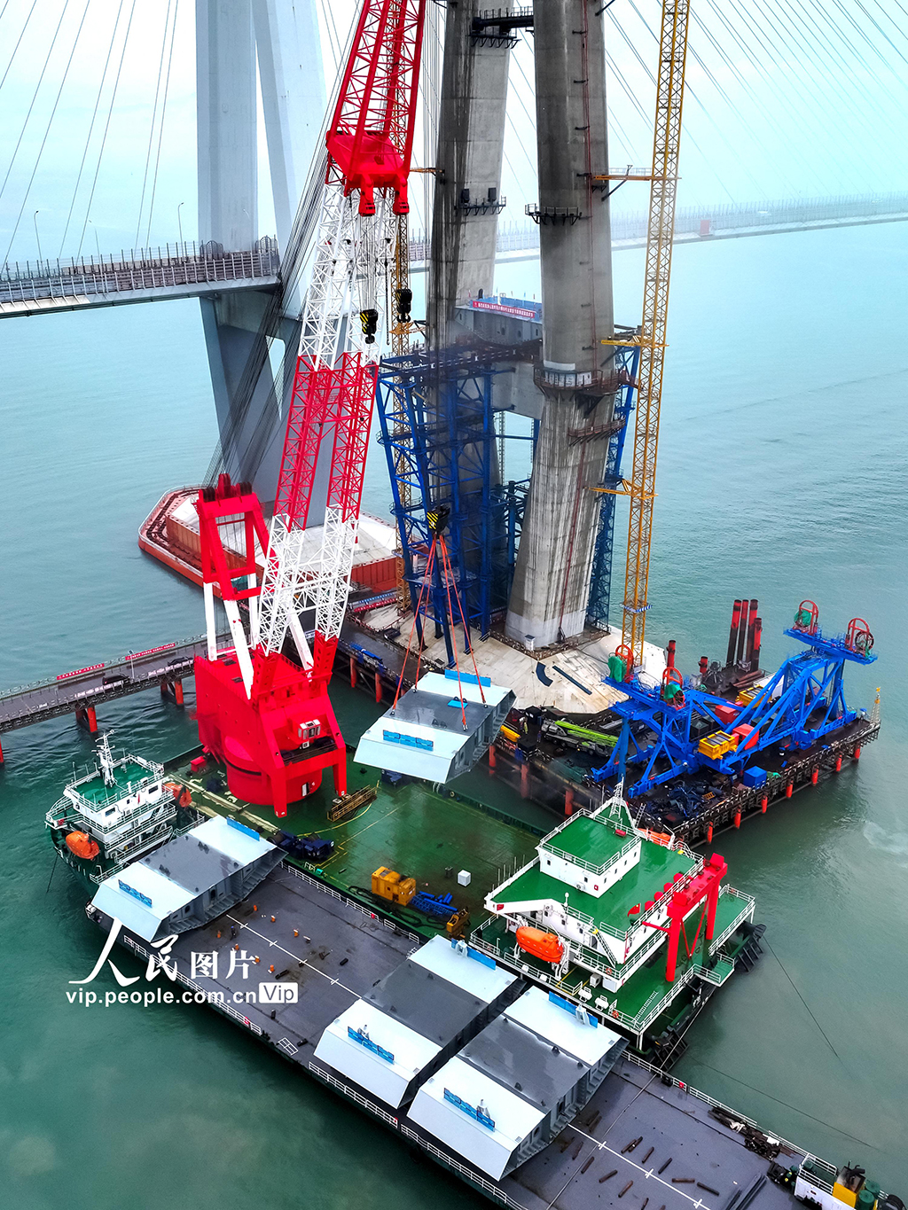 浙江:寧波市域鐵路象山港跨海大橋開始全面架梁【3】