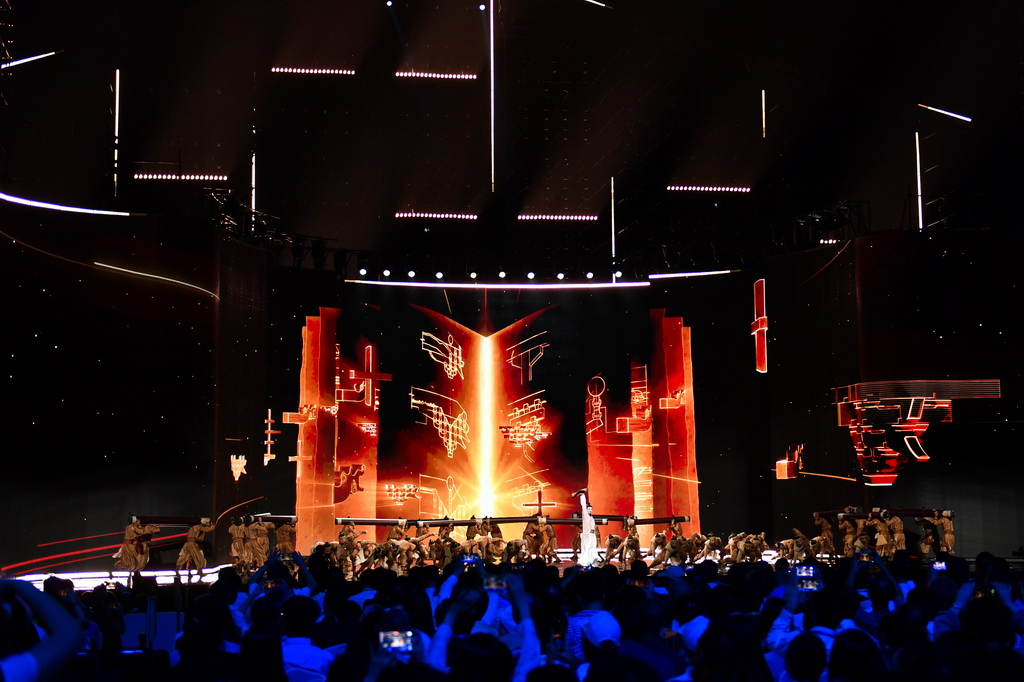 5月25日，演員在第四屆湖南旅游發展大會開幕式上表演。