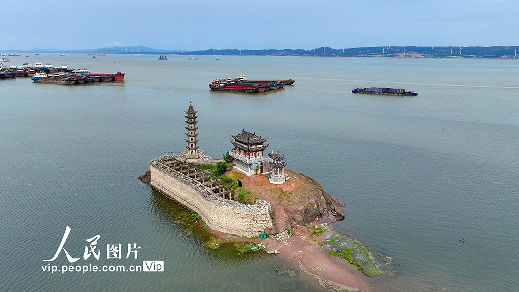 江西廬山：鄱陽湖水位上漲 再現“湖面落星”景觀【3】